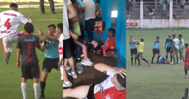 Regional Amateur: salvajes agresiones a jugadores y árbitros en Chubut, Tucumán y Catamarca