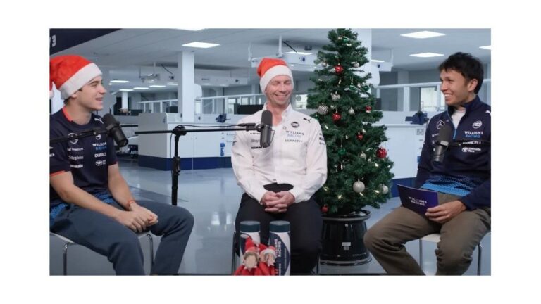 Franco Colapinto le explicó a Albon y al jefe de Williams como se festeja la navidad en Argentina mientras espera la definición de su futuro