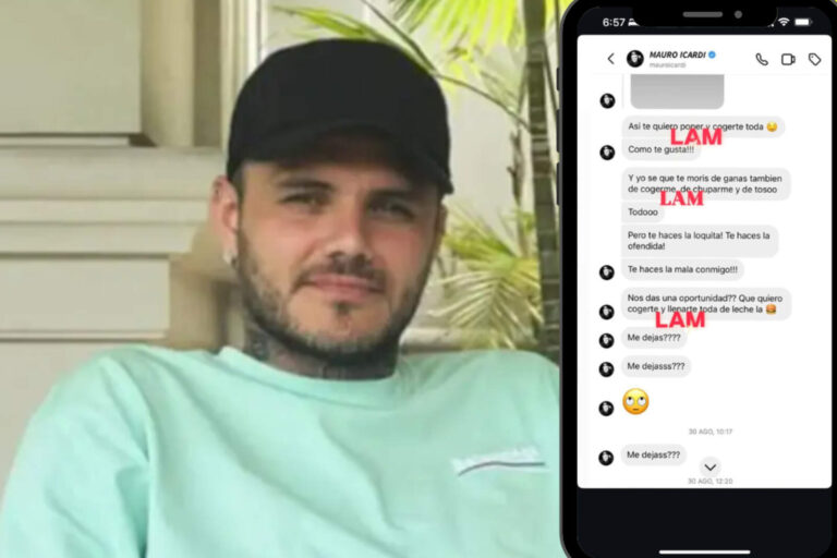 Se filtraron los chats sexuales de Mauro Icardi hacia Wanda Nara