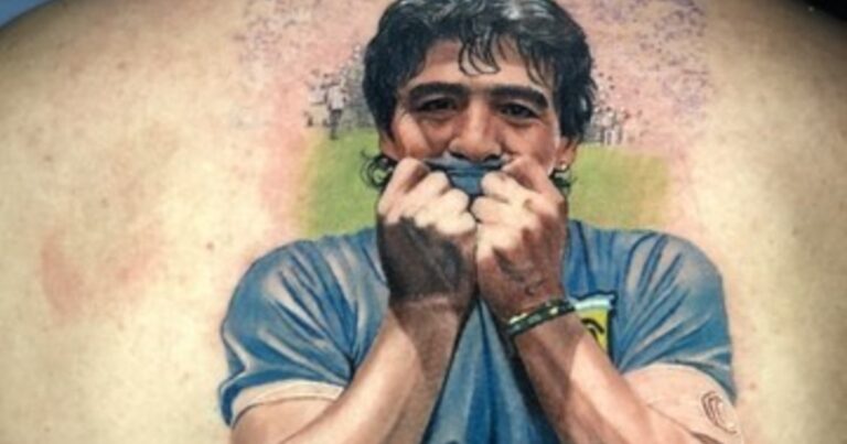 La razón que dio Alan Velasco sobre el tremendo tatuaje que lleva de Maradona