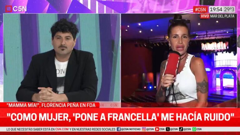 Florencia Peña volvió a hablar de «Poné a Francella» tras ser quitado del aire: «Como mujer…»