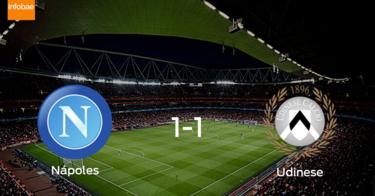 Nápoles y Udinese empatan a uno en el San Paolo