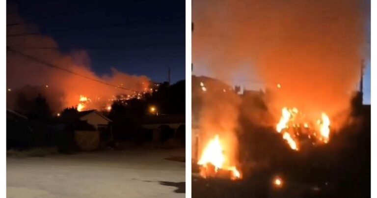 Incendio forestal en Bariloche: el fuego amenaza la zona urbana y hay viviendas en riesgo