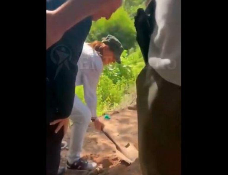En medio del incendio de la Patagonia, Patricia viajó a Salta a enterrar un poste
