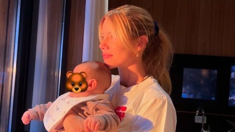 Nicole Neumann mostró cómo hace para que Cruz Urcera, su hijo, muera de risa
