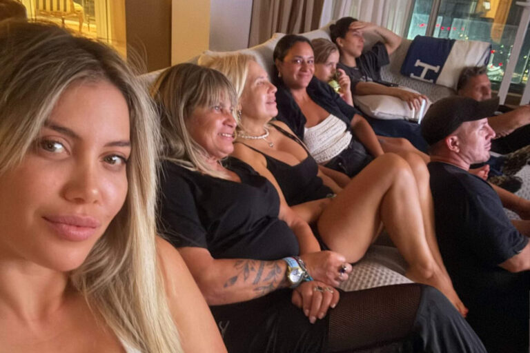 La divertida reunión familiar que organizó Wanda Nara junto a los parientes de L-Gante