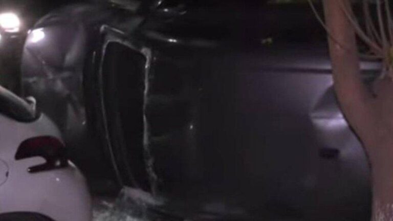 Choque y vuelco en Monte Castro dejó tres heridos