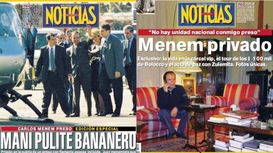 Cómo fue la detención de Carlos Menem contada por NOTICIAS hace 24 años