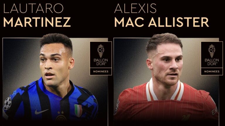 Lautaro Martínez y Alexis Mac Allister, los únicos argentinos que sueñan con el Balón de Oro 2025