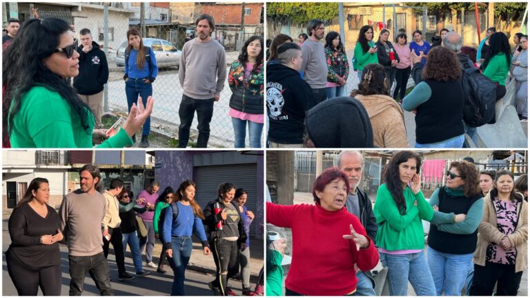 La Matanza: Nicolás del Caño y Natalia Hernández en Isidro Casanova junto a candidatas del distrito