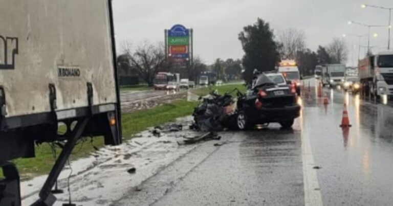 Tragedia en la Panamericana: murió una persona por un triple choque a la altura de Campana