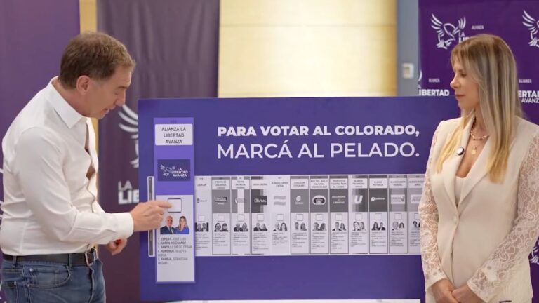 El insólito spot de La Libertad Avanza en el que Diego Santilli y Karen Reichardt llaman a «marcar al Pelado»