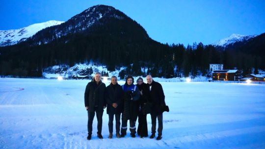 Javier Milei llegó a Davos