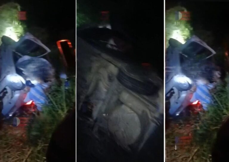 Accidente de tránsito en la Ruta Nacional 34, a la altura de Antaje, provincia de Salta.