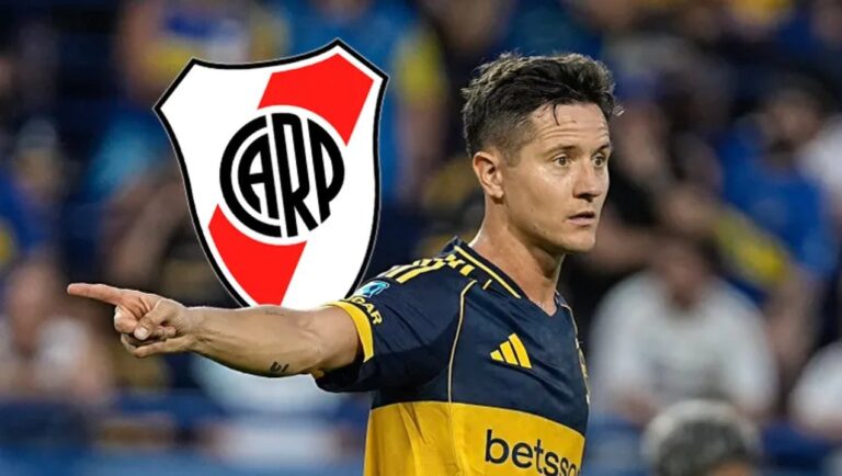 Ander Herrera, volante de River Plate, durante una entrevista.