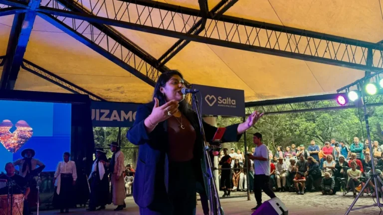 Anfiteatro Gustavo Cuchi Leguizamón en el Parque San Martín de Salta durante un evento cultural