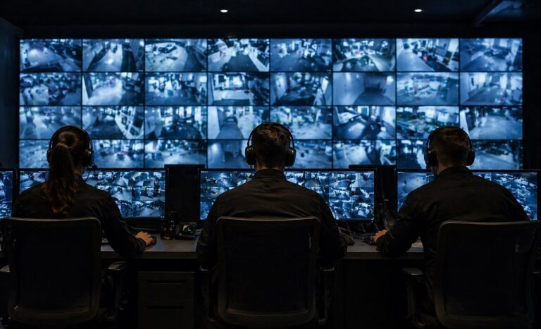 Cámara de seguridad urbana en una calle de Salta