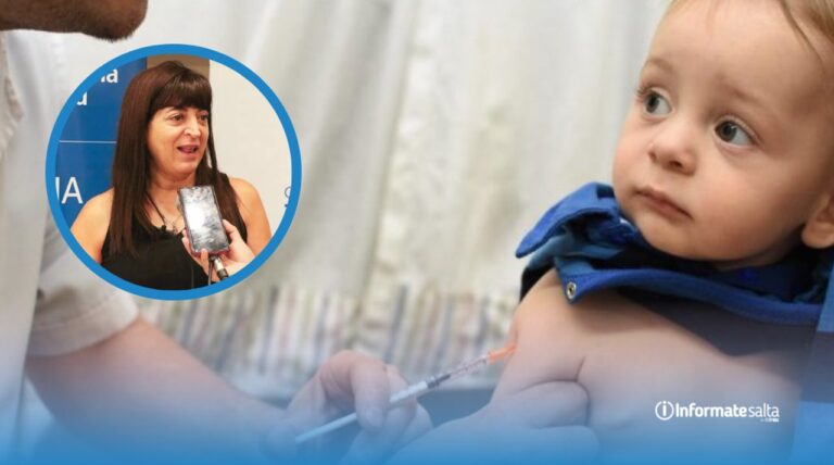 Vacunación infantil en Salta
