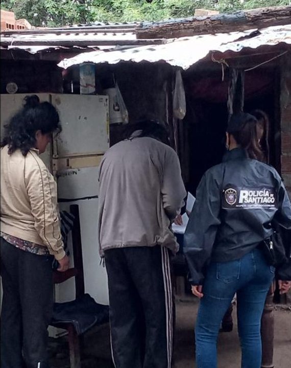 Ilustración genérica de un operativo policial en una localidad del interior.