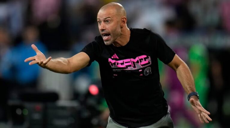 Javier Mascherano durante su etapa como entrenador del Inter Miami.