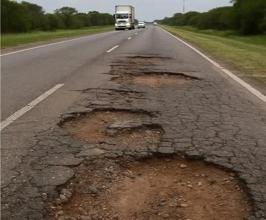 Vista de una ruta nacional en la provincia de Salta