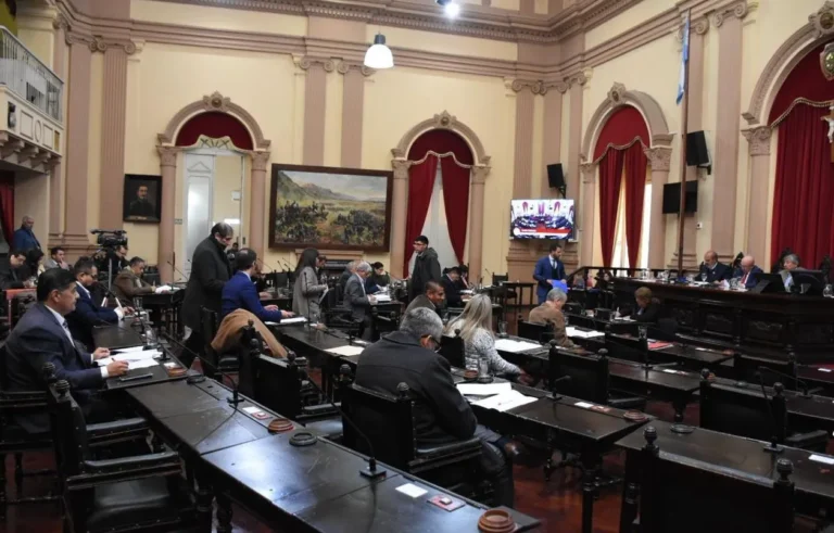 Sesión de la Cámara de Diputados de Salta tratando la reforma electoral