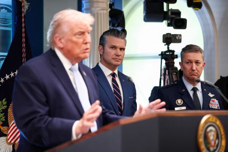 Donald Trump durante un discurso público (imagen referencial)