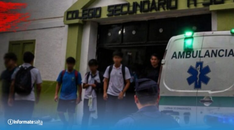 Fachada del Colegio Secundario N° 5.040 en Orán, provincia de Salta.