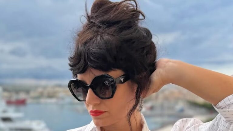 Griselda Siciliani durante sus vacaciones en Italia
