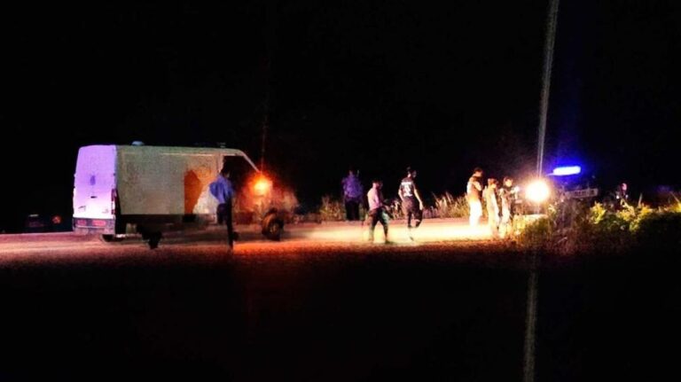 Accidente vial en ruta nacional 34, cerca de Antaje, donde fallecieron dos hinchas salteños.
