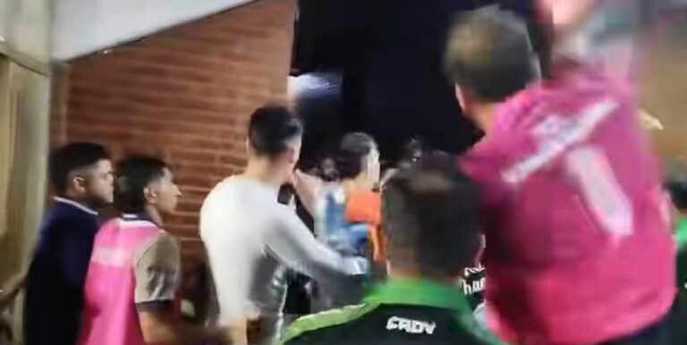 Estadio de Juventud Antoniana durante el partido