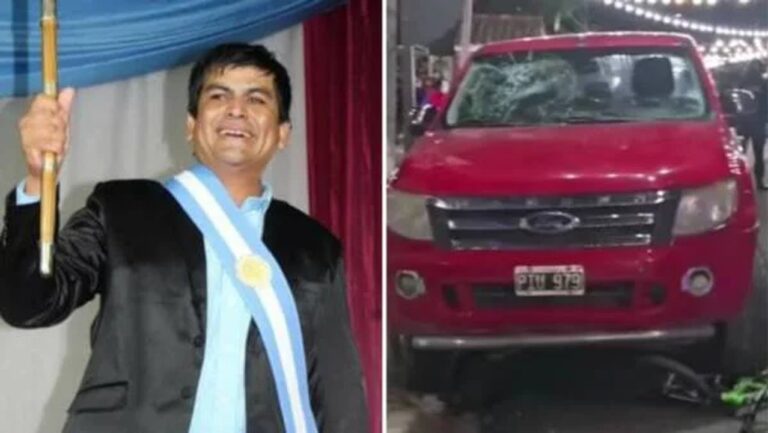 Intendente Javier Wayar durante una declaración pública.